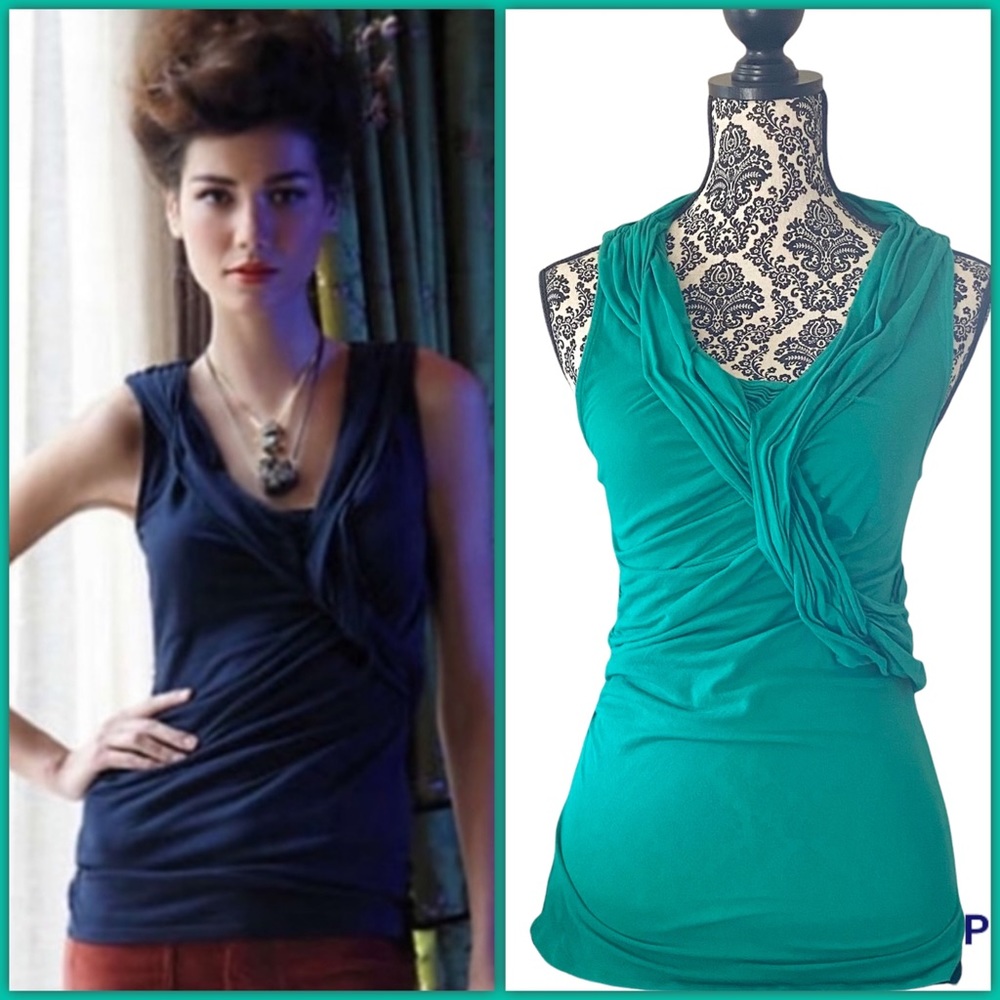 🍭🍭 2 FOR $15 🍭🍭 ANTHROPOLOGIE BUTTERFLY  Brand Sidebent Tank Top -